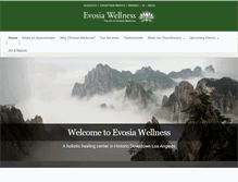 Tablet Screenshot of evosiawellness.com